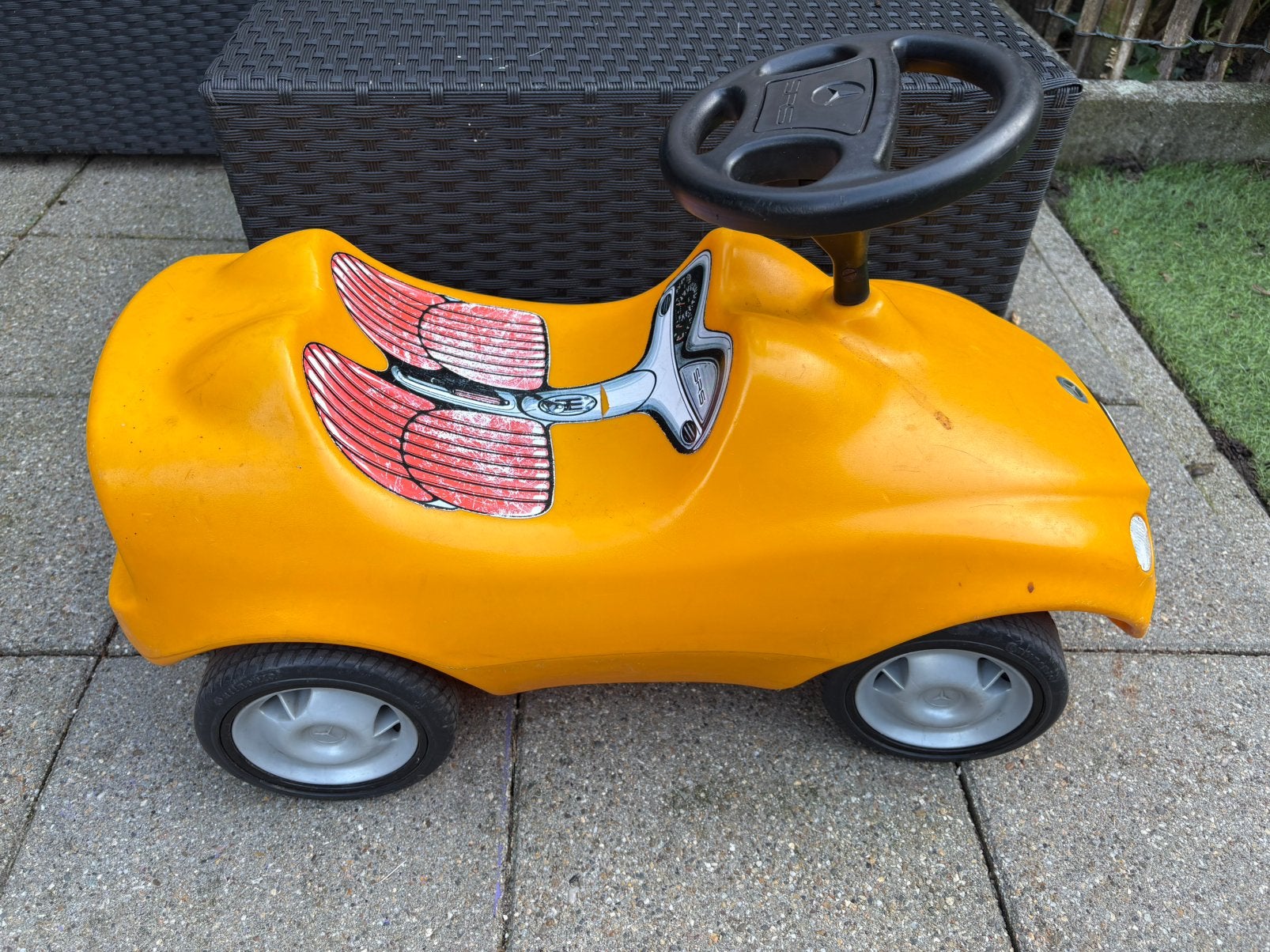 Loopauto Mercedes, Ophalen, Gebruikt