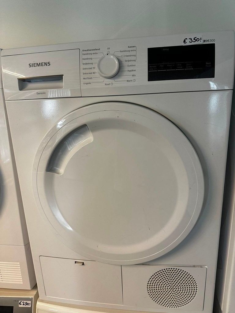 Jong Gebruikte Siemens condensdroger 8 kg, Ophalen, 6 tot 8 kg, Anti-kreukfase, Zo goed als nieuw