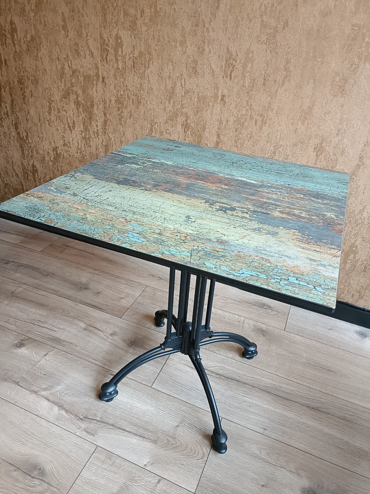 Terras tafel 69 x 69 cm, Tuin en Terras, Tuintafels, Ophalen, Zo goed als nieuw, Vierkant