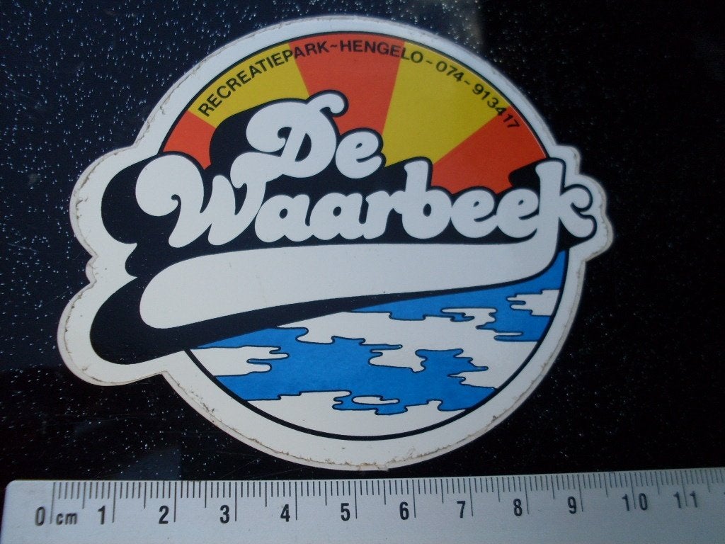 sticker de waarbeek recreatiepark hengelo logo, Verzenden, Zo goed als nieuw, Bedrijf of Vereniging