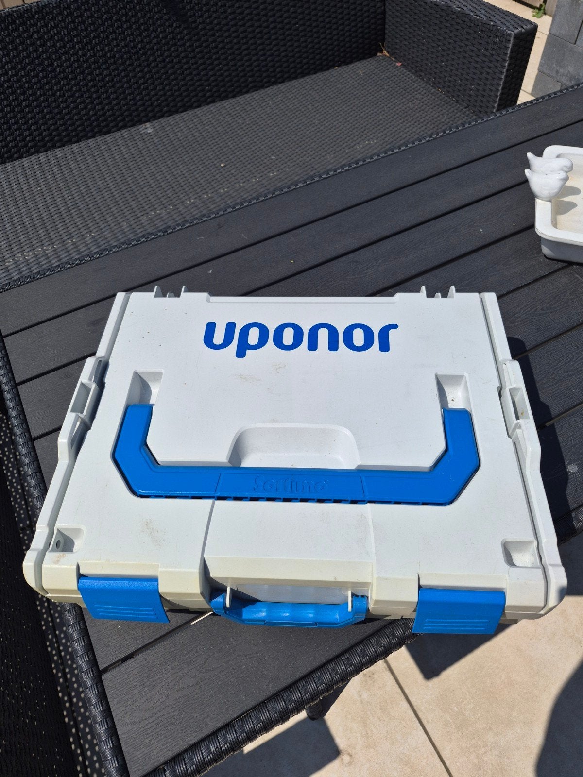 Uponor originele stapelbare kist - in goede staat, Ophalen, Gebruikt