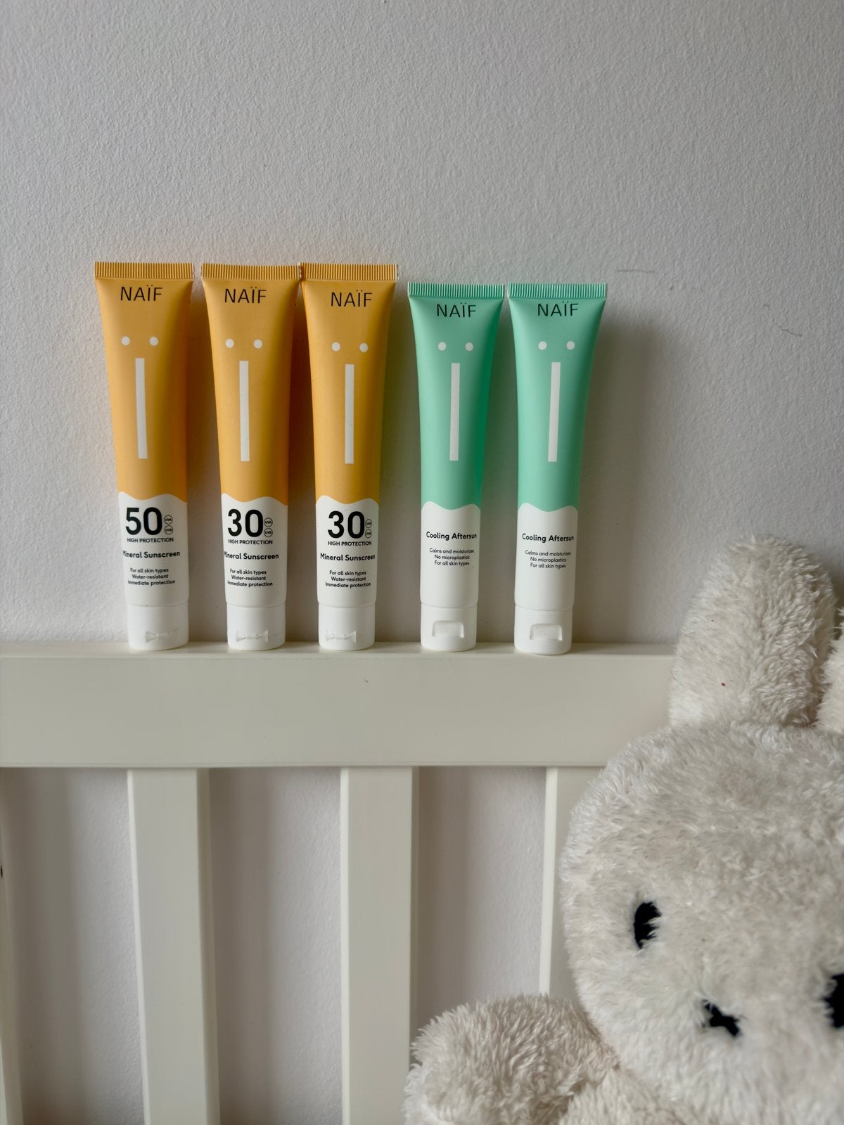 Naïf zonnebrand en cooling after sun 5 x 50ml, Sieraden, Tassen en Uiterlijk, Uiterlijk | Lichaamsverzorging, Ophalen, Nieuw, Zonnebrand of After Sun