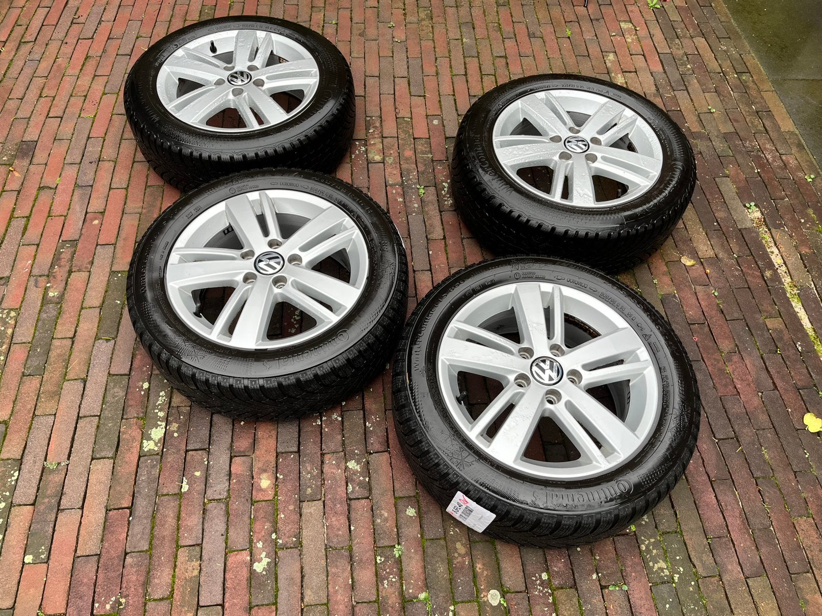 Volkwagen Golf velgen (16 inch) met winterbanden, Ophalen, Gebruikt, 16 inch, Personenwagen