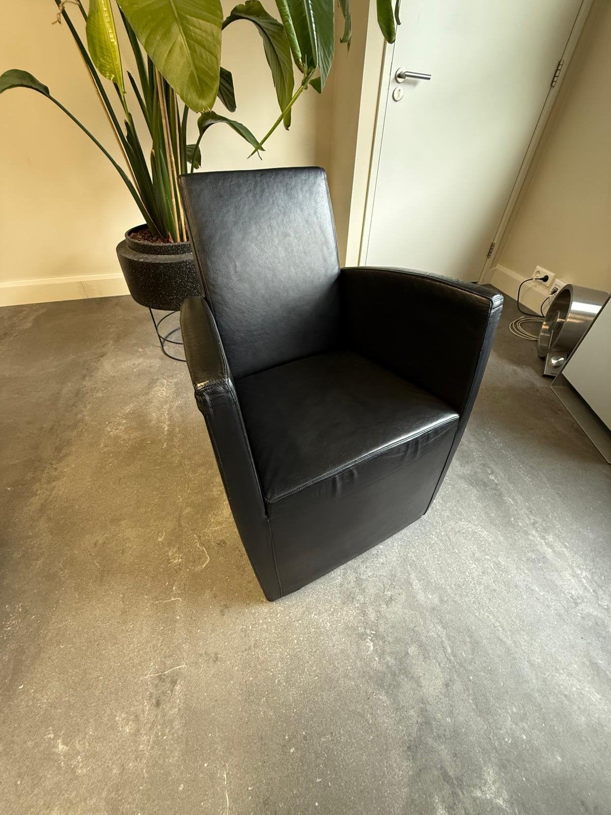 Philippe Starck voor Aleph 1989 stoel, Ophalen, Gebruikt, Leer, Design