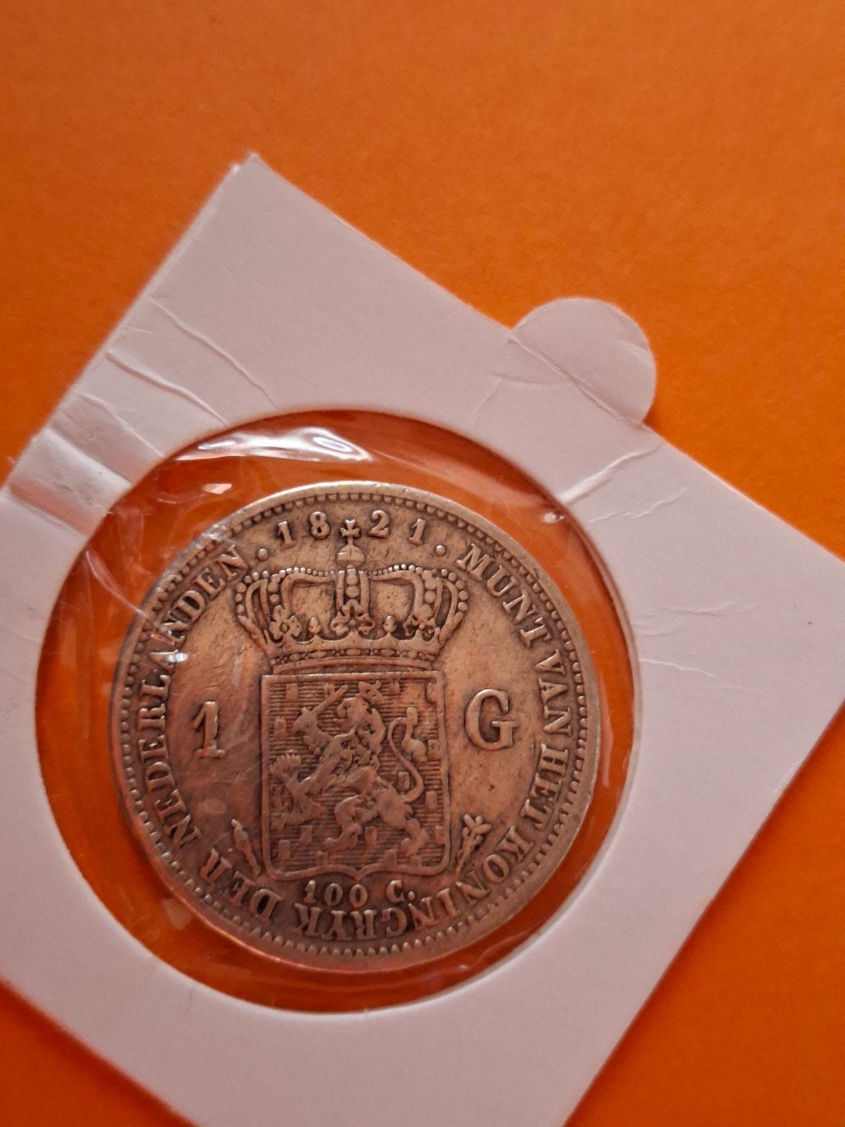 1 gulden 1821 u willem 1, Postzegels en Munten, Munten | Nederland, 1 gulden, Zilver, Ophalen of Verzenden, Koning Willem I