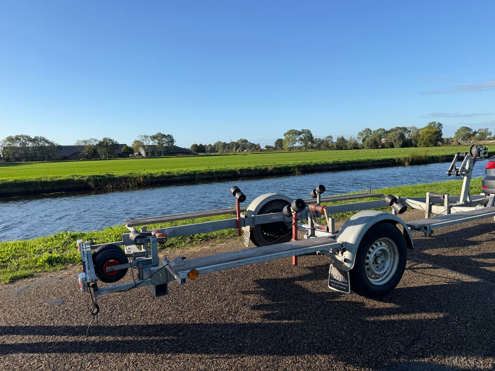 Capo Holland Boottrailer - Perfect voor Sloepen en Zeilboten, Ophalen, Minder dan 1500 kg, Gebruikt, Sloepentrailer