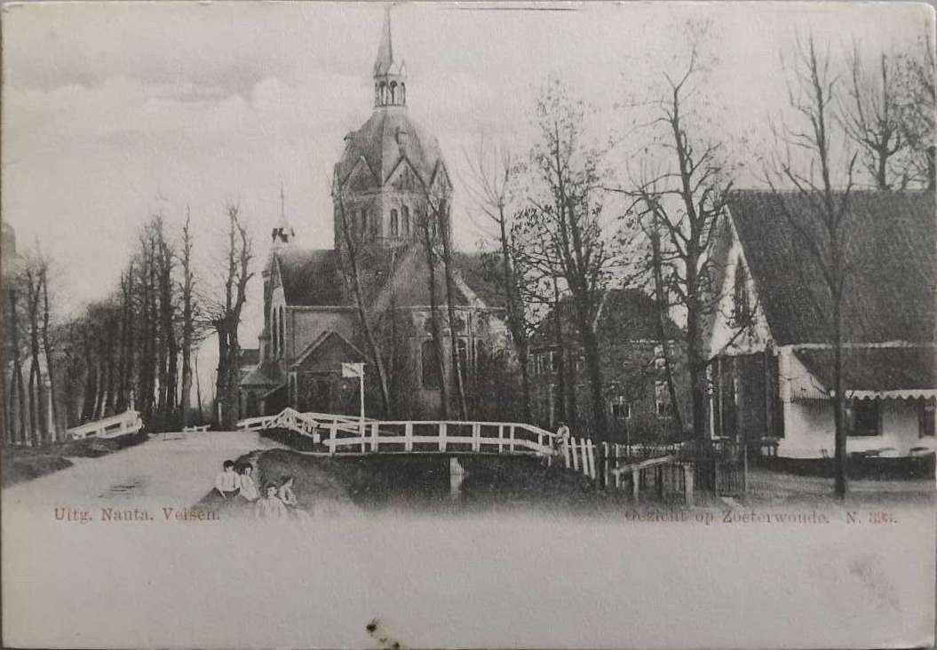 Zoeterwoude (Zuid-Holland) - Uitg. Nauta Velsen (ca. 1903), Ophalen of Verzenden, Voor 1920, Ongelopen, Zuid-Holland