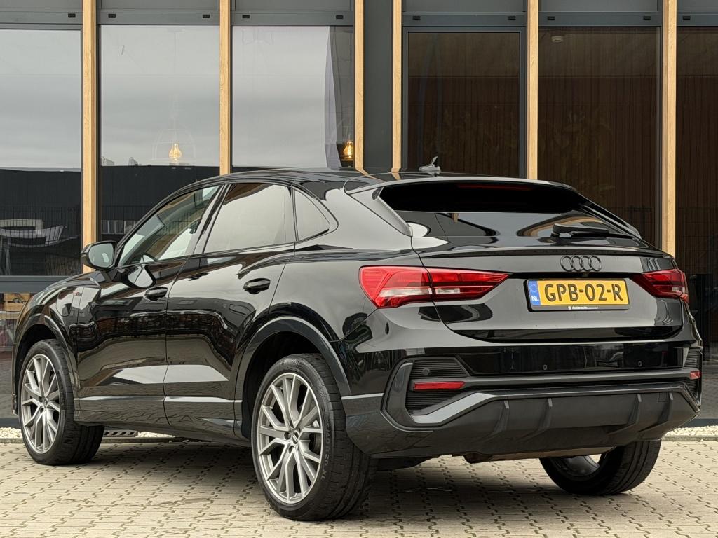 Audi Q3 Sportback 45 TFSI e Bns Edit. | Elect Trekhaak | Car, Auto's, Gebruikt, Euro 6, Leder en Stof, Zwart