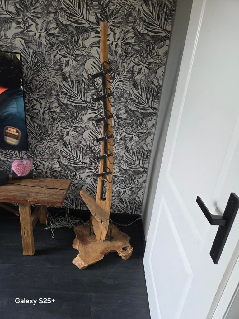 Houten wijnrek, Ophalen, Zo goed als nieuw, Hout