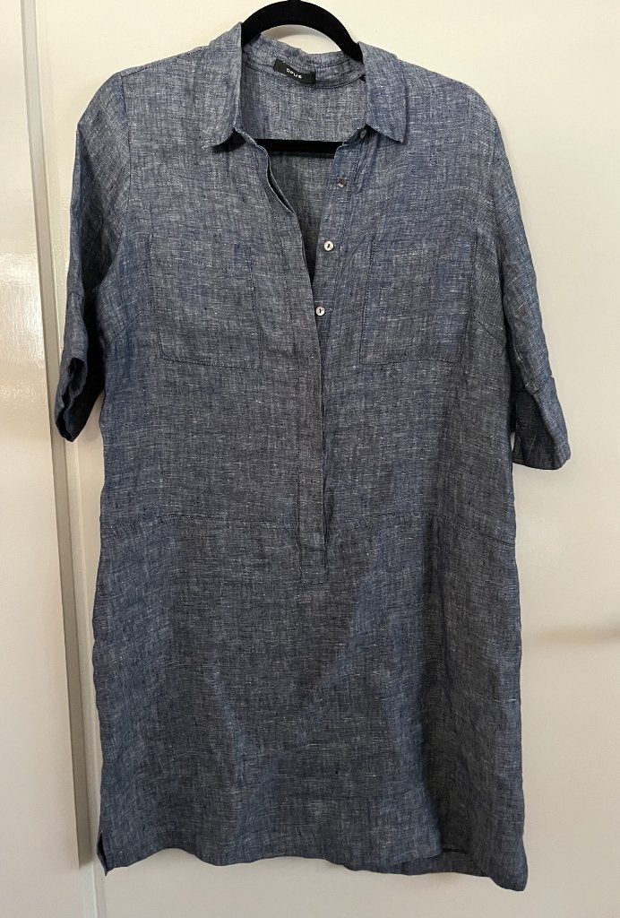 Opus willmar linnen jurk / tuniek  Maat 38, Maat 38/40 (M), Blauw, Ophalen of Verzenden, Zo goed als nieuw