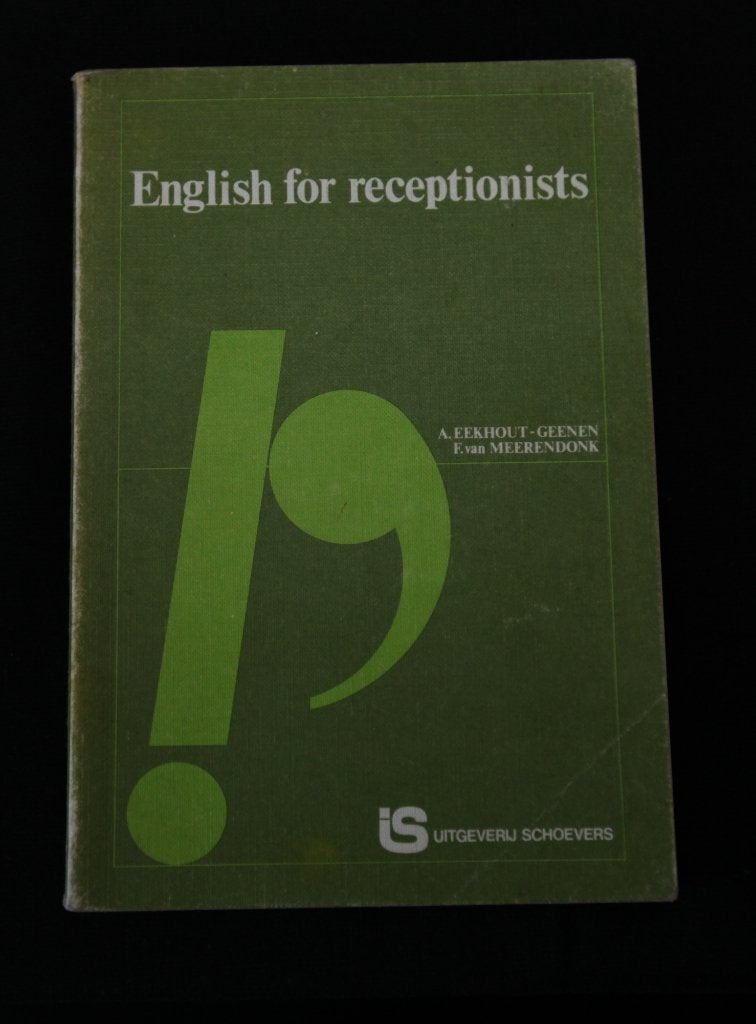 English for receptionists.  Schoevers uitgave., Boeken, Studieboeken en Cursussen, Ophalen of Verzenden, Alpha, Gelezen, HBO