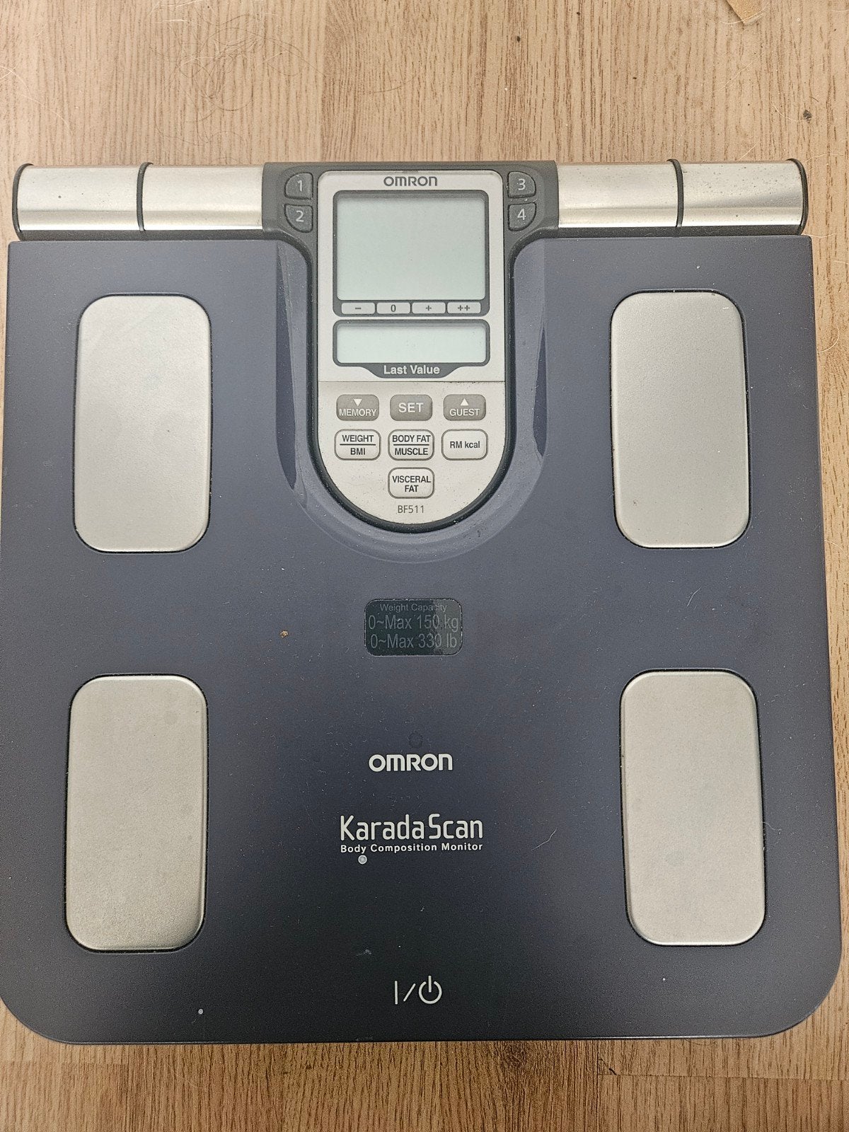Omron KaradaScan BF511 Lichaamssamenstelling Monitor, Gebruikt, 1 tot 500 gram, 100 kg of meer, Ophalen of Verzenden