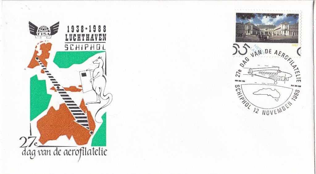 27e Dag van de Aerophilatelie – 12 november 1988 – VH 27I, Verzenden, Envelop