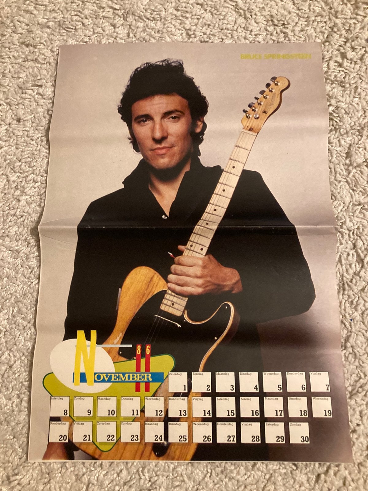 Poster A3 formaat BRUCE SPRINGSTEEN, Verzamelen, Ophalen of Verzenden, A1 t/m A3
