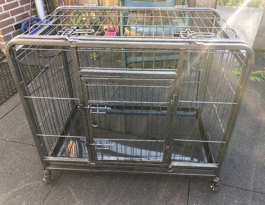 Robuuste inklapbare honden bench op wielen, Ophalen, Gebruikt