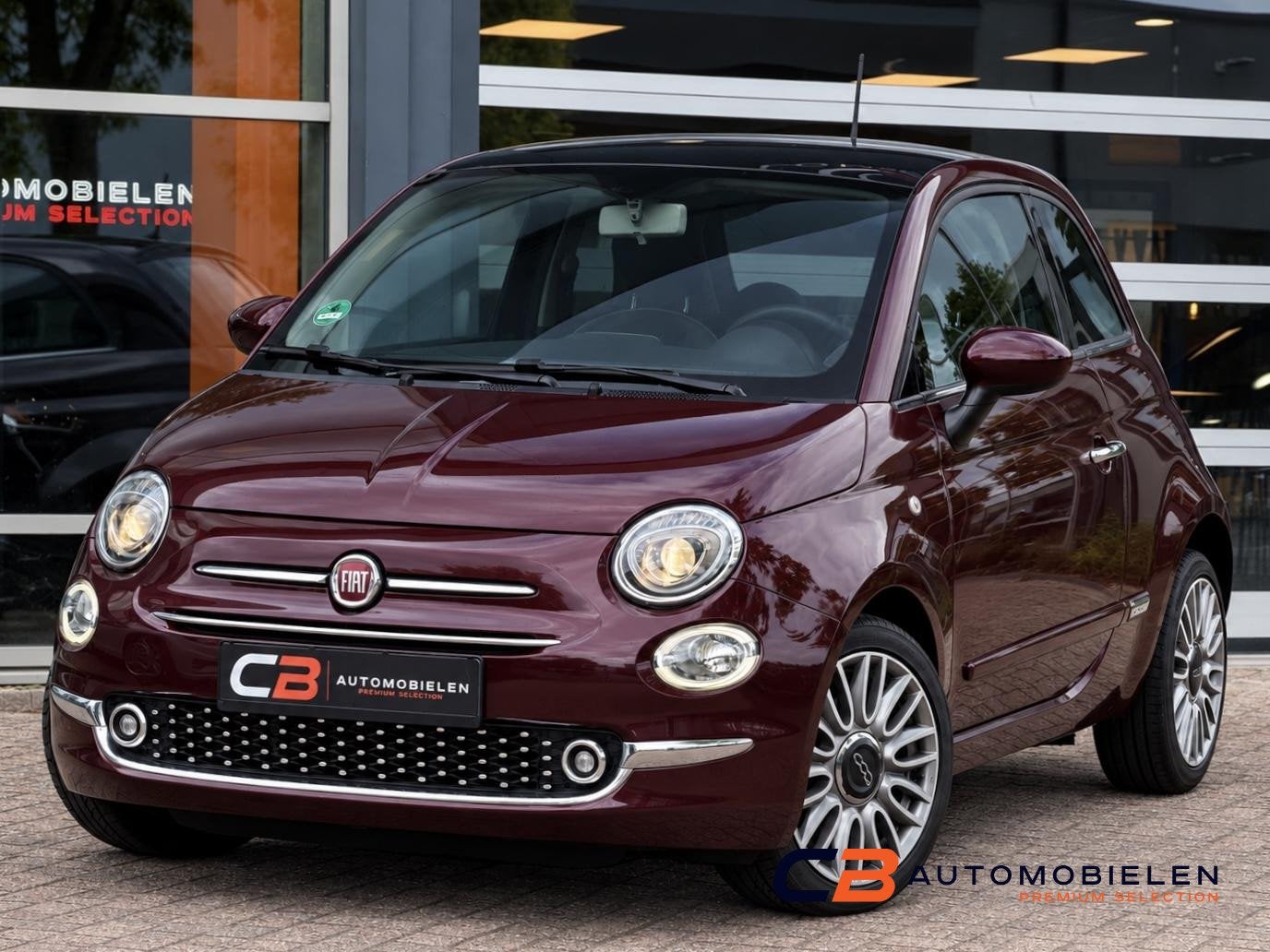Fiat 500 1.2 Lounge | Panoramadak | Airco | Parkeersensoren, Auto's, Voorwielaandrijving, Stof, Gebruikt, 4 cilinders