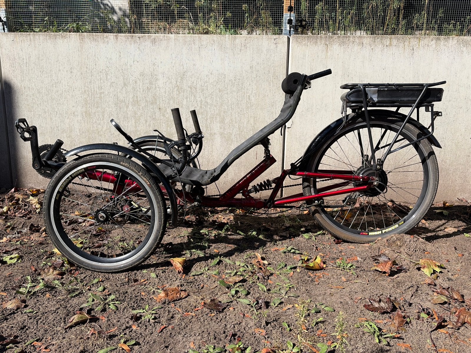 Elektrische ligfiets met 3 wielen - Comfortabel en stabiel, Fietsen en Brommers, Ophalen, Gebruikt, Schijfrem