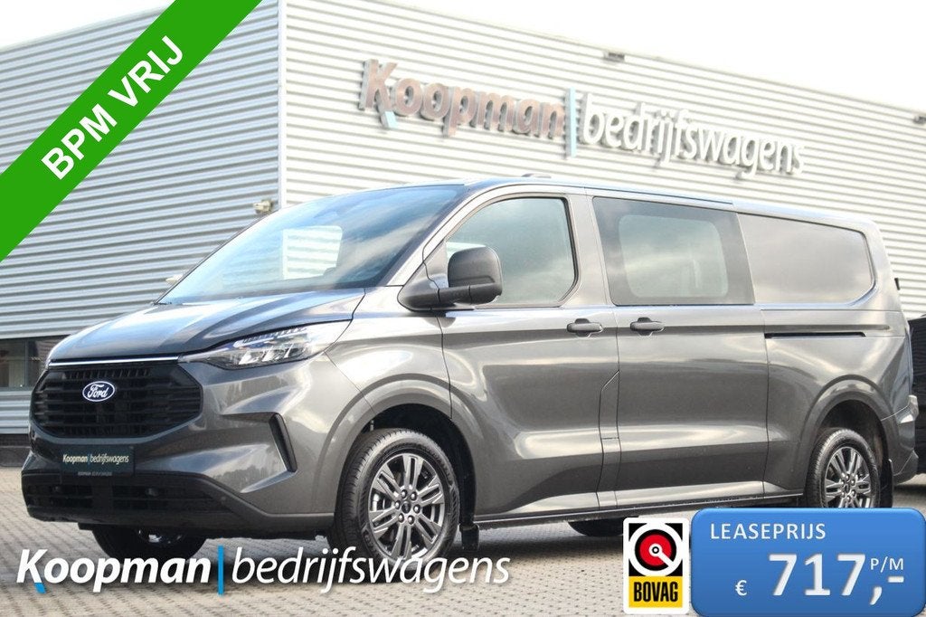 Ford Transit Custom 320 2.0TDCI 136pk L2H1 Trend DC | L+R Zi, Auto's, Voorwielaandrijving, 136 pk, 4 cilinders, 2500 kg