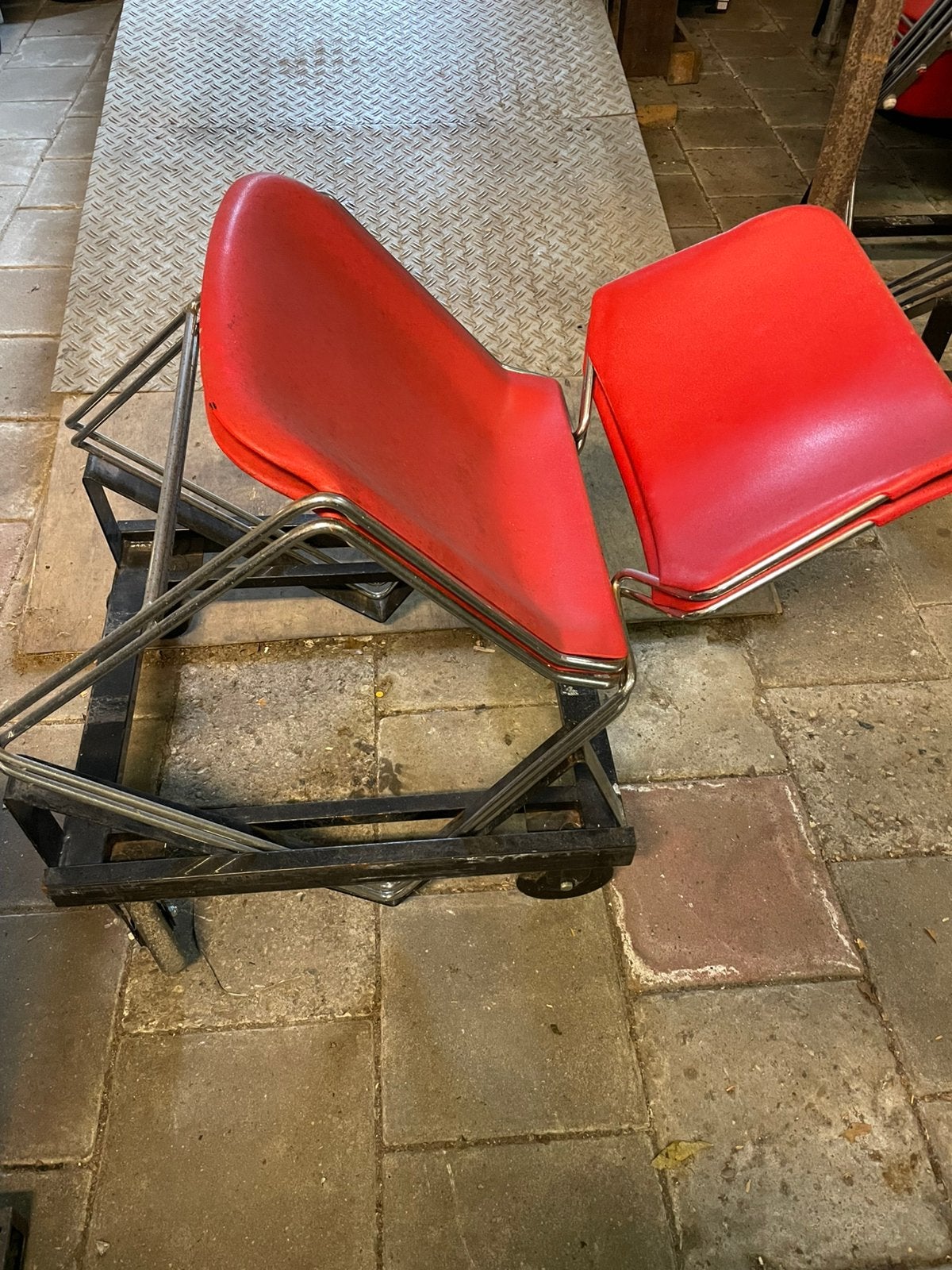 Te koop: Kantinestoelen 12 stuks, Motoren, Ophalen, Gebruikt