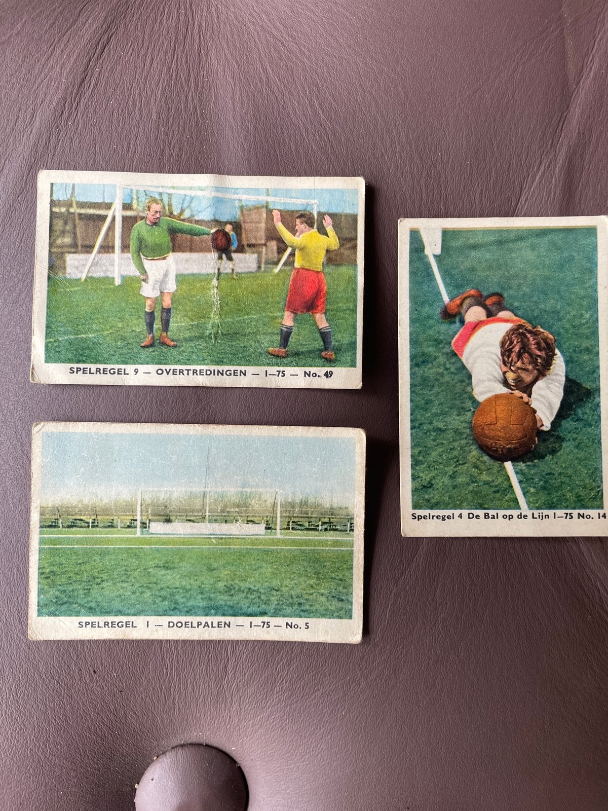 FOTOKAARTJES KNVB UIT DE JAREN 30, SPELREGELS VOETBAL, Verzamelen, Foto's en Prenten, Ophalen, Voor 1940, Gebruikt, Kind