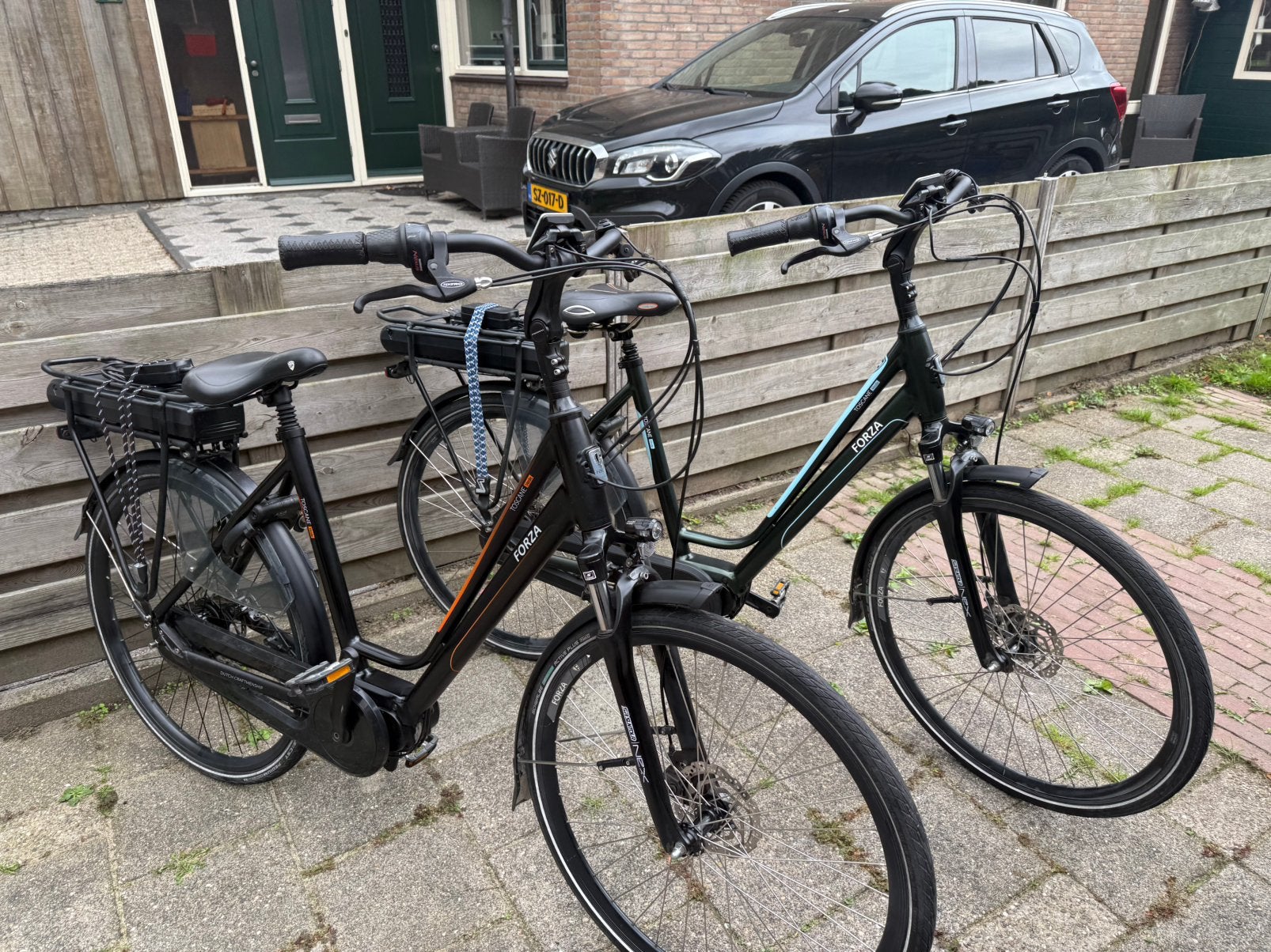 Set forza toscane verde 54frame 522wh 8 versn   2021, Zo goed als nieuw, 47 tot 51 cm, 50 km per accu of meer, Ophalen