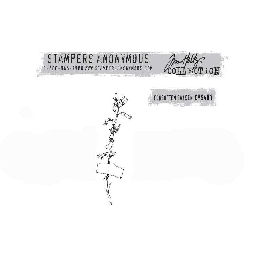 SA Tim Holtz Cling Mount Stamp Forgotten Garden #481/10, Verzenden, Nieuw, EZ-mounted stempel