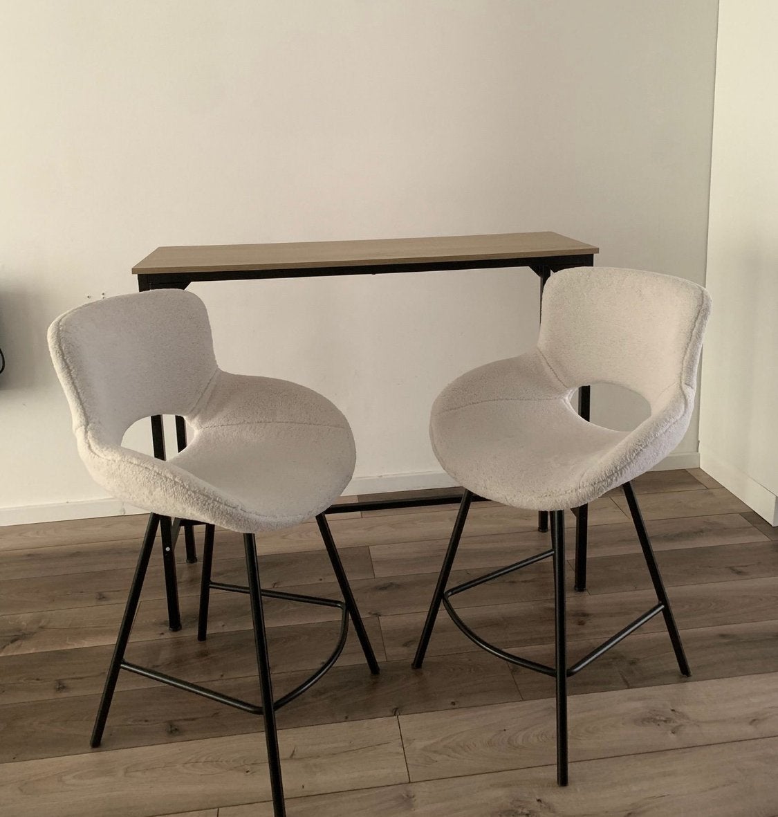 Set van Bar met barkrukken, Huis en Inrichting, Barkrukken, Ophalen, Gebruikt, Met voetsteun, 60 tot 90 cm