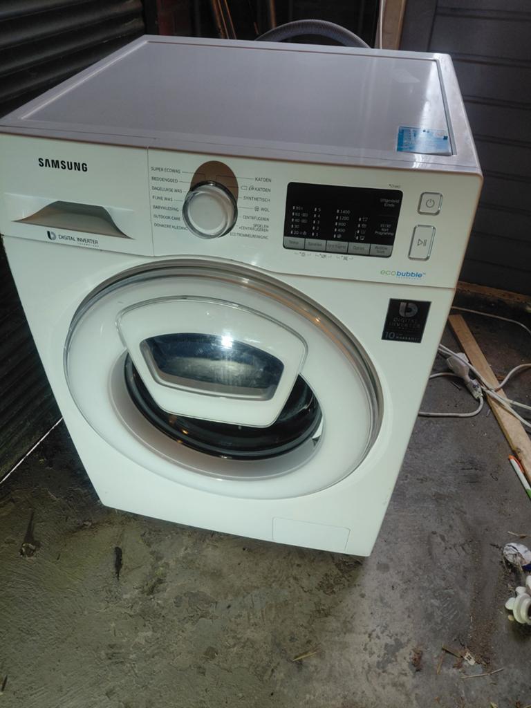 Samsung ecobubble met add wash ww70k5400ww, Witgoed en Apparatuur, Wasmachines, Ophalen, Gebruikt, Voorlader, Energieklasse A of zuiniger