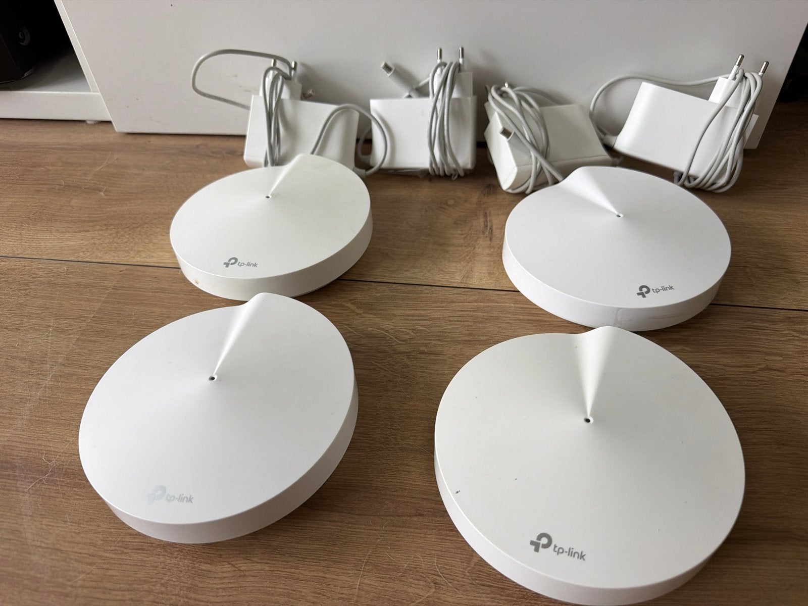 TP-Link Deco M9 Plus Mesh WiFi Systeem (4 stuks), Ophalen of Verzenden, Zo goed als nieuw, Router