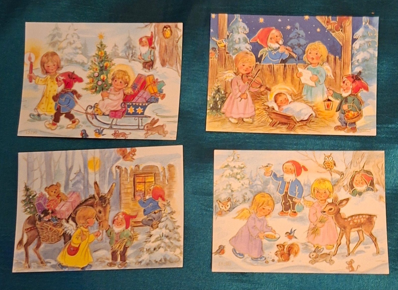 Kerstmis kleine beloning / hobby/kaartjes 4x, Diversen, Kerst, Ophalen of Verzenden