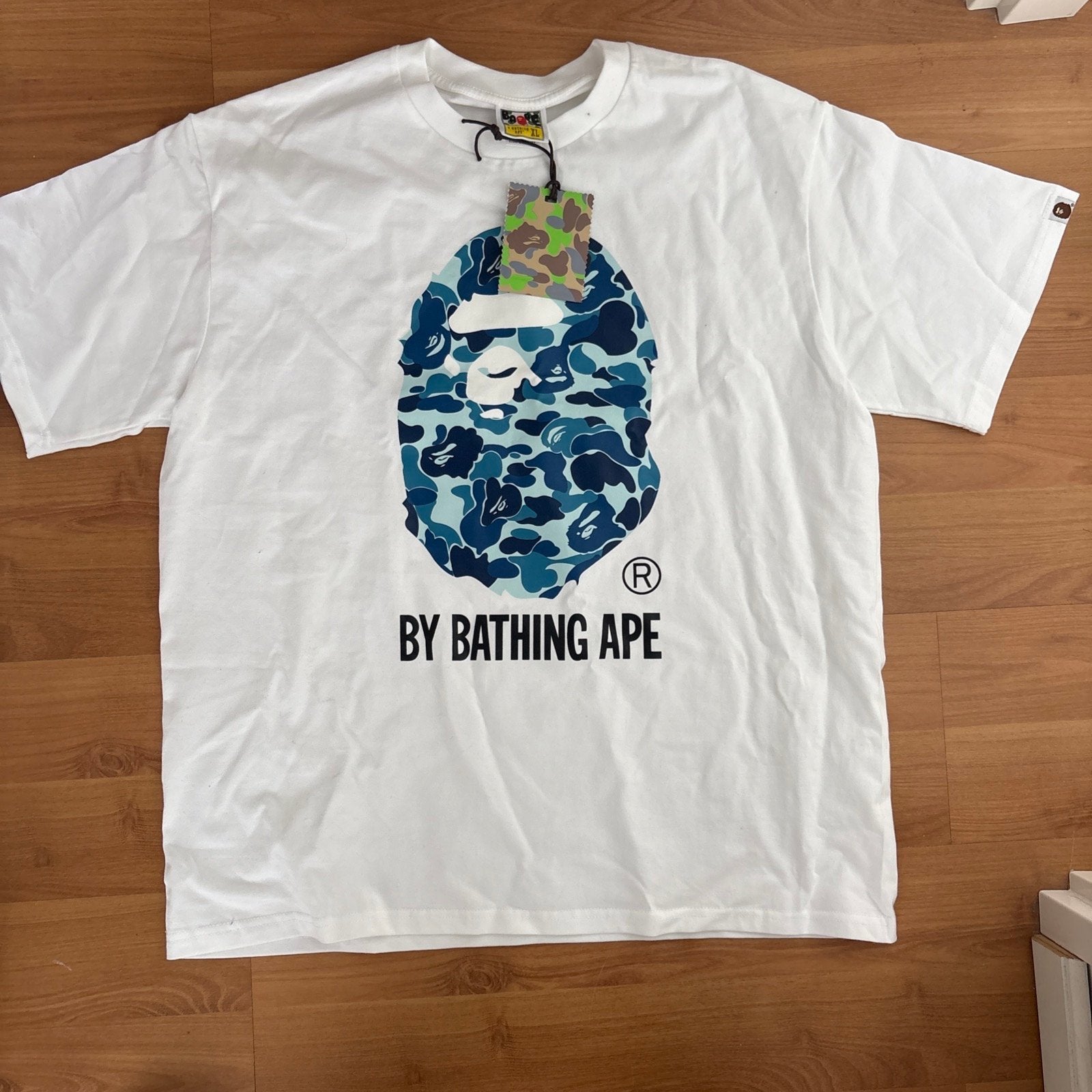 A Bathing Ape BAPE Camo Head T-shirt Wit XL, Kleding | Heren, T-shirts, Ophalen of Verzenden, Nieuw, Maat 56/58 (XL), Wit