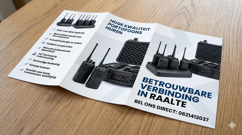 Hoge Kwaliteit Portofoons Huren - Betrouwbare Verbinding, Ophalen of Verzenden