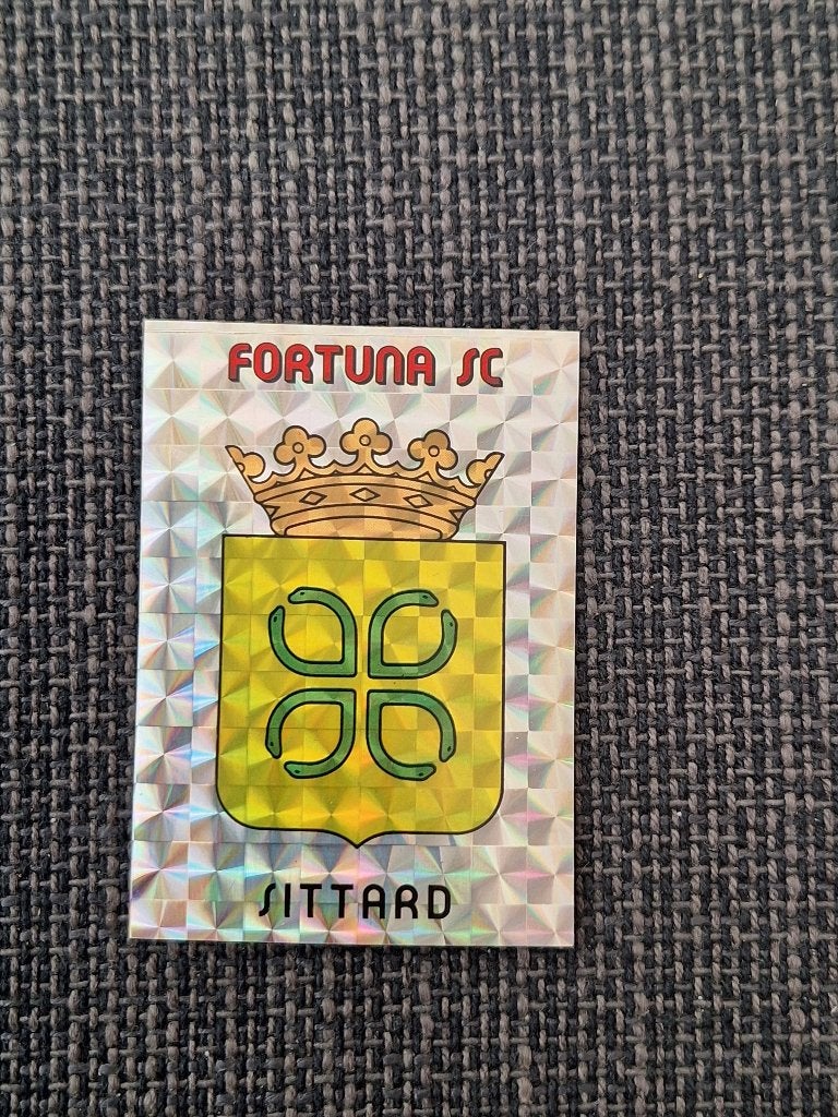 Panini Voetbal 86 Fortuna SC Embleem, Verzenden, Zo goed als nieuw, Overige binnenlandse clubs, Poster, Plaatje of Sticker