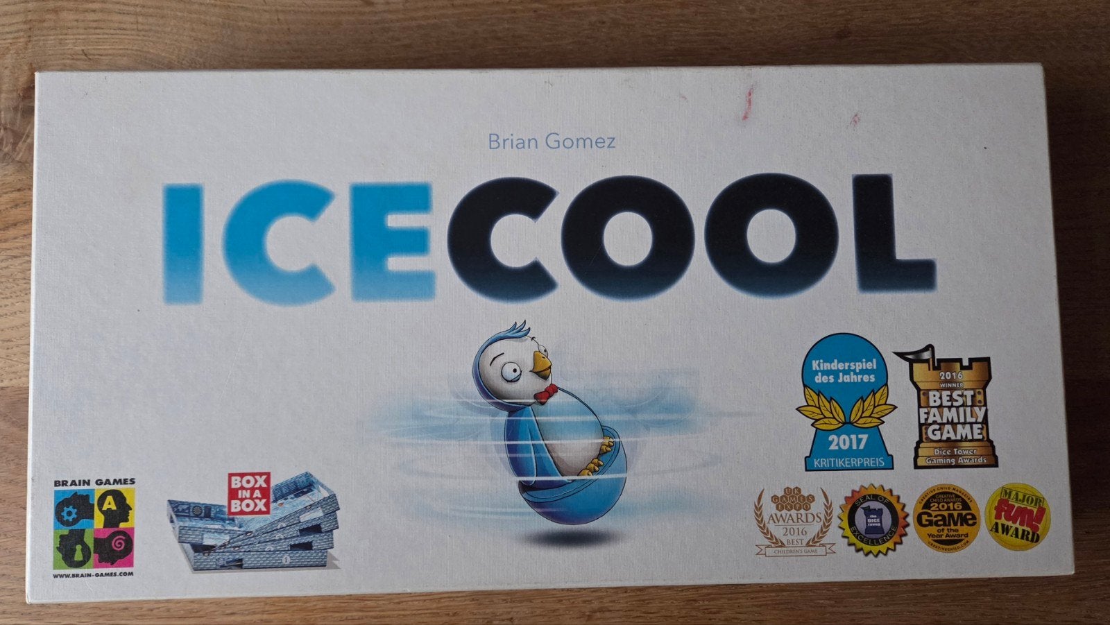 ICECOOL bordspel - Pinguïn race en behendigheid, Drie of vier spelers, Ophalen of Verzenden, Zo goed als nieuw, Brain