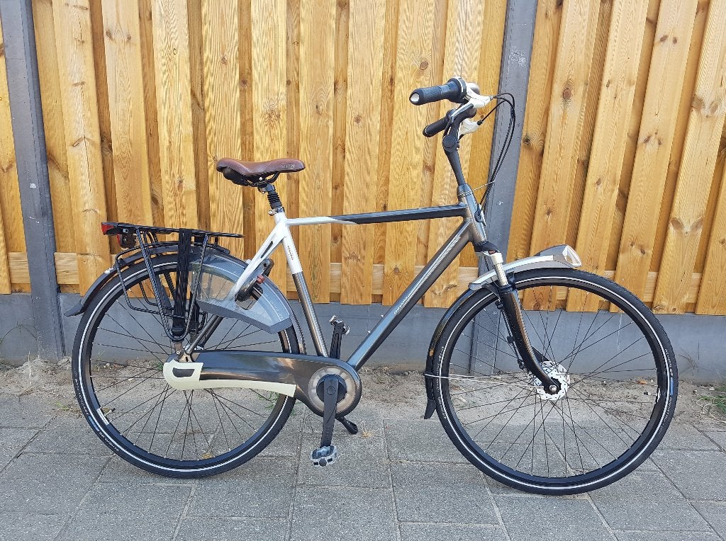 Mooie Gazelle Eclipse herenfiets 8 Versn, Ophalen, Zo goed als nieuw, 57 tot 61 cm, Gazelle