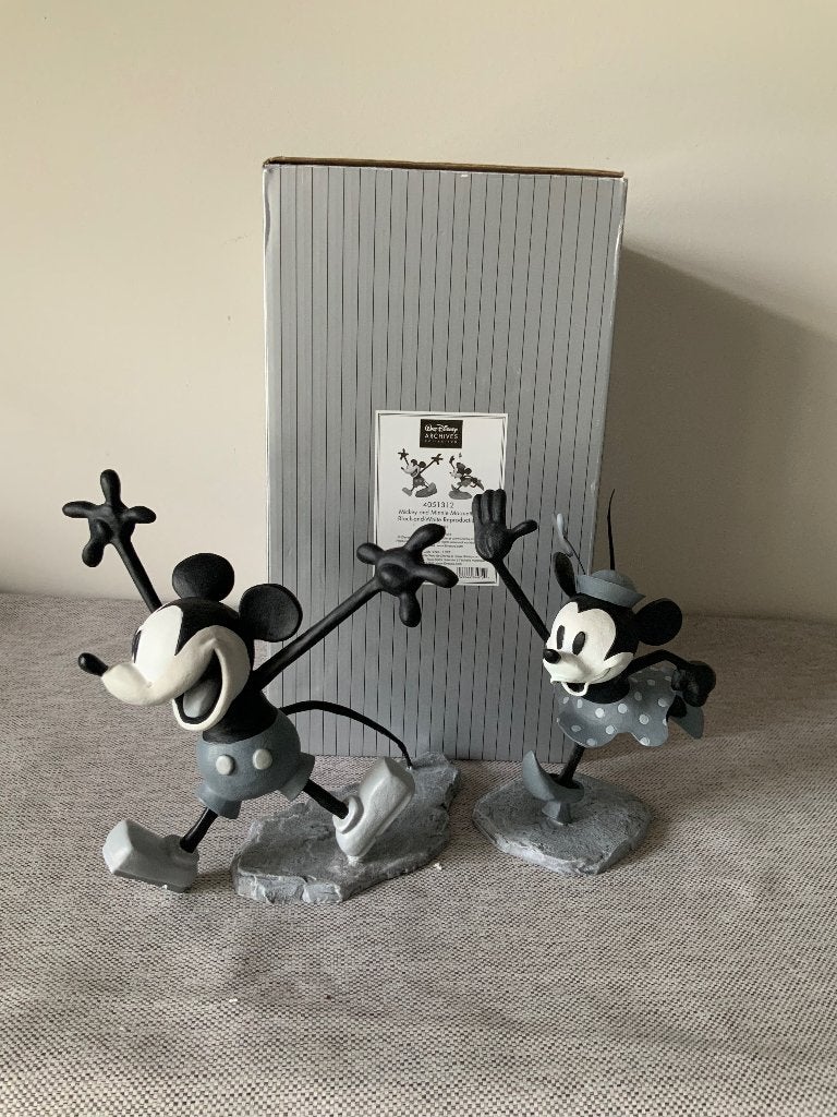 Disney- Mickey en Minnie, Ophalen of Verzenden, Mickey Mouse, Gebruikt, Beeldje of Figuurtje