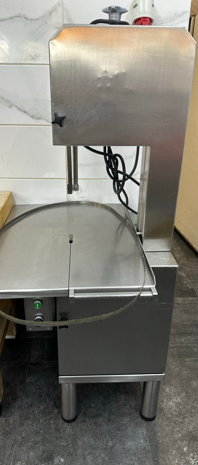 Professionele lintzaag Vleesbandzaag - RVS lintzaag 380V, Ophalen