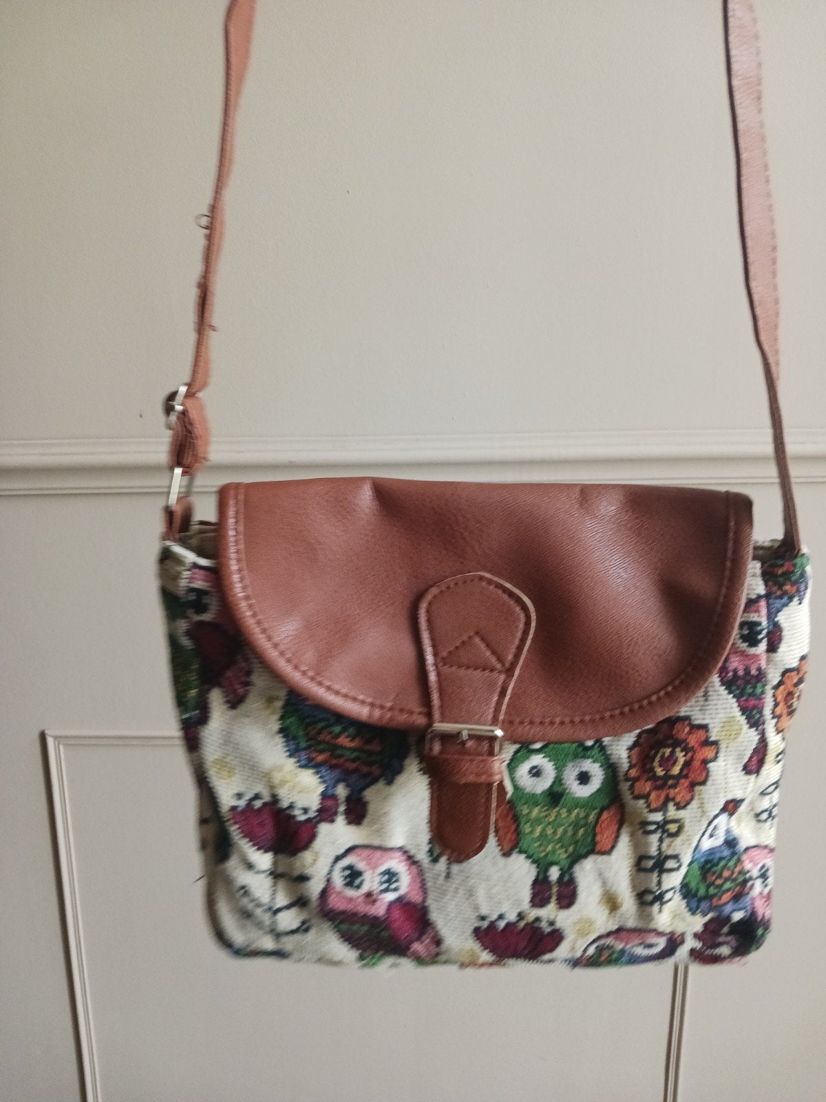 Leuke uilen schoudertasje, Ophalen of Verzenden, Zo goed als nieuw, Overige kleuren, Schoudertasje