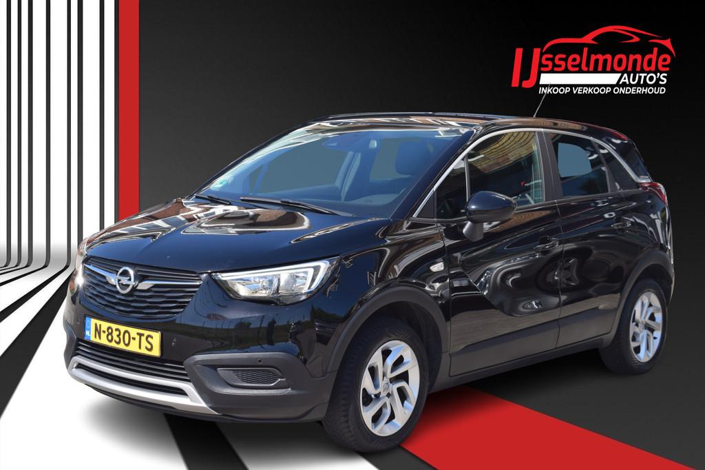 Opel Crossland X 1.2 Turbo Innovation Automaat Stoel/Stuurwi, 840 kg, Euro 6, Leder en Stof, Zwart