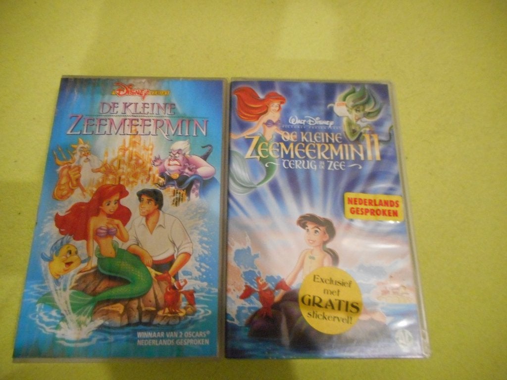 DE KLEINE ZEEMEERMIN 2! Disney Tekenfilm Op VIDEO!, Tekenfilm, Alle leeftijden, Ophalen of Verzenden, Zo goed als nieuw