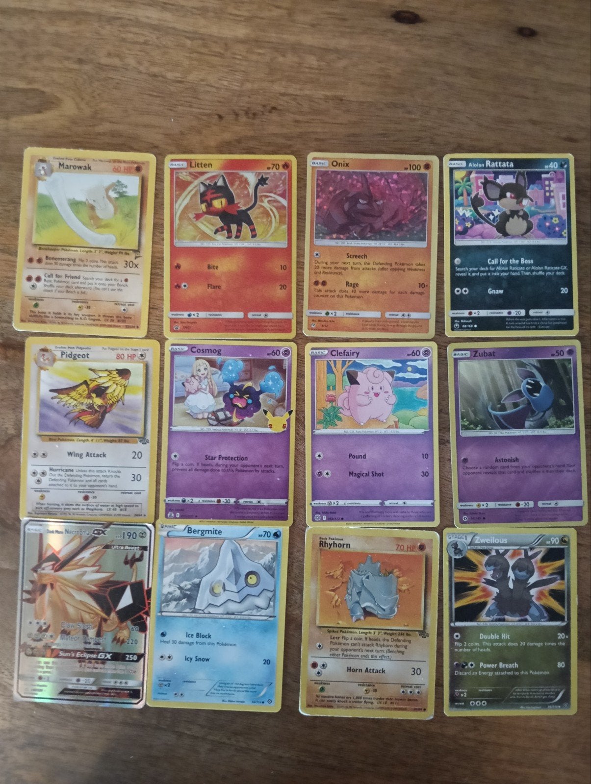 Diverse Pokémon Kaarten Collectie - 11 Stuks, Ophalen of Verzenden, Gebruikt, Meerdere kaarten