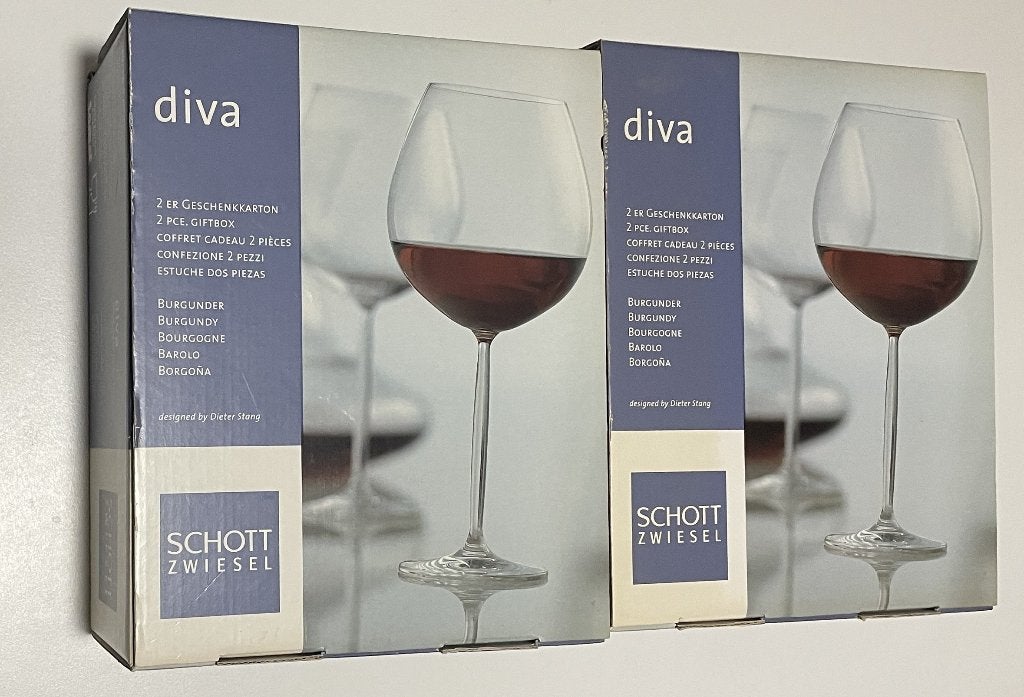 4 stuks Schott Zwiesel Diva glazen, Ophalen, Nieuw, Overige stijlen, Overige materialen