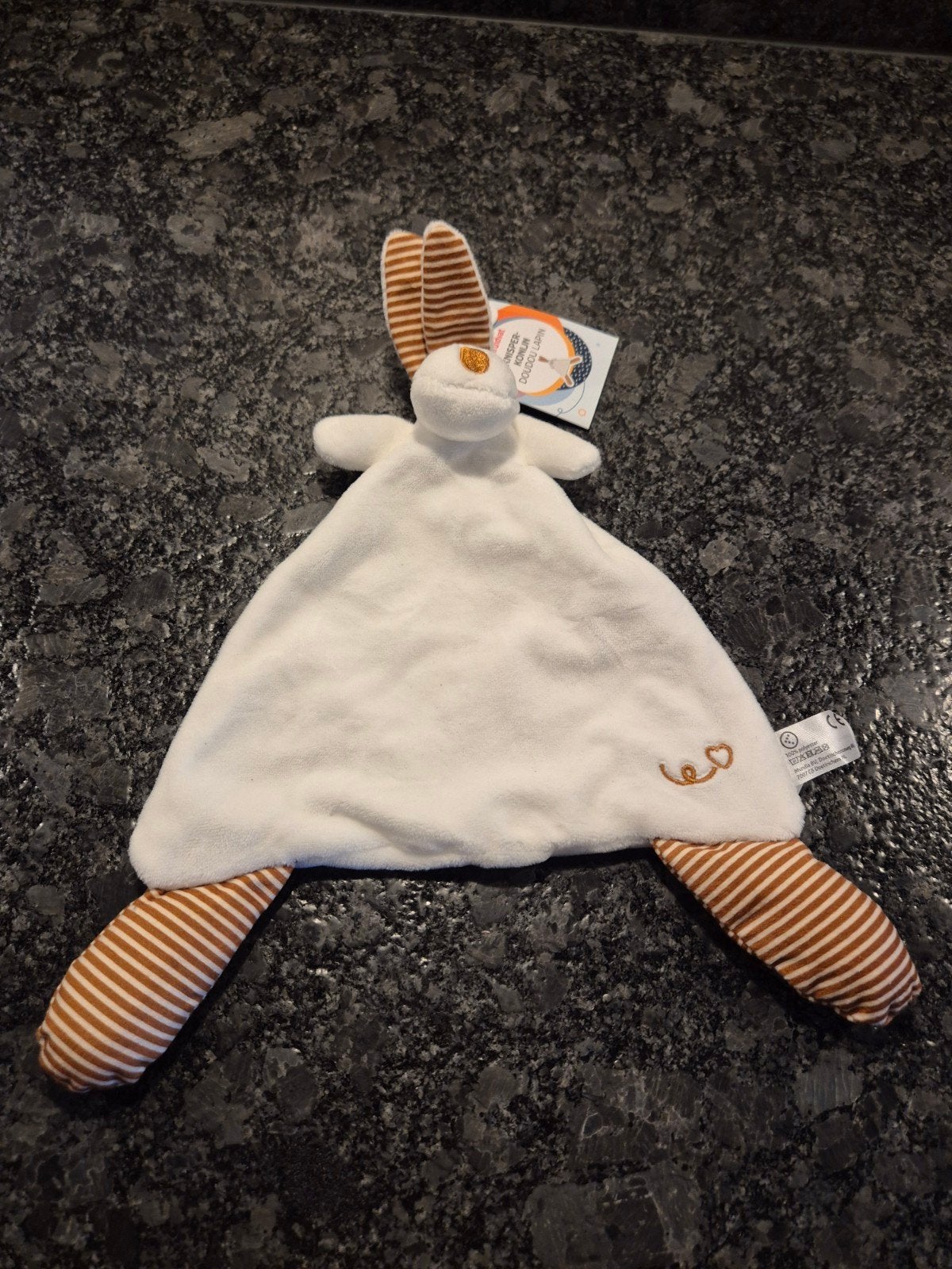 Kruidvat - Knuffeldoek Konijn wit met bruin NIEUW, Kinderen en Baby's, Speelgoed | Knuffels en Pluche, Ophalen of Verzenden, Nieuw