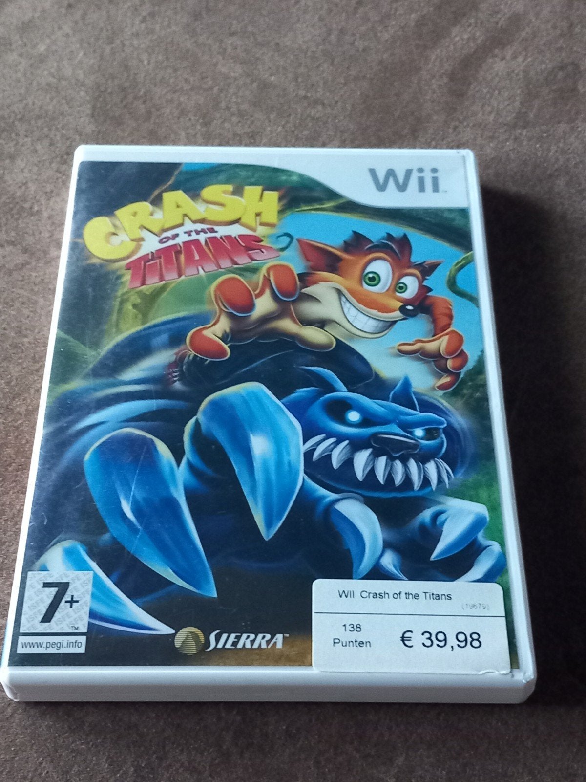 Crash of the Titans voor Nintendo Wii - Actie/Avontuur, Avontuur en Actie, Gebruikt, 1 speler, Onbekend