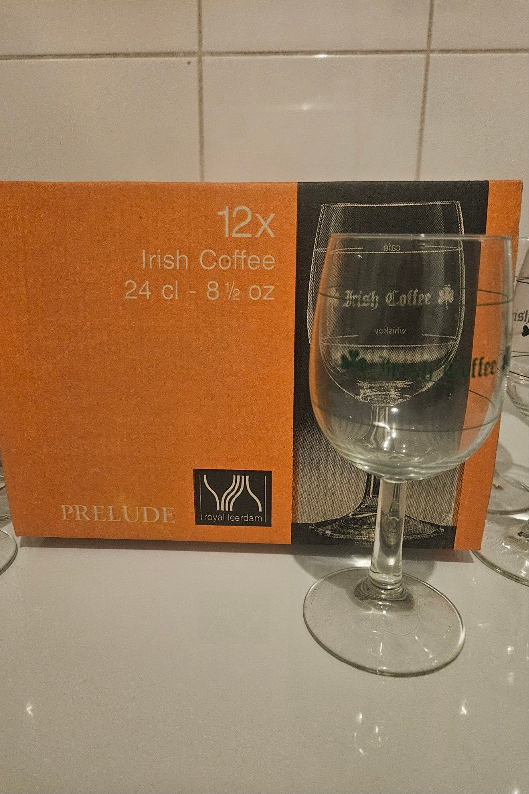 12 Royal Leerdam Irish Coffee glazen - Horeca kwaliteit, Ophalen of Verzenden