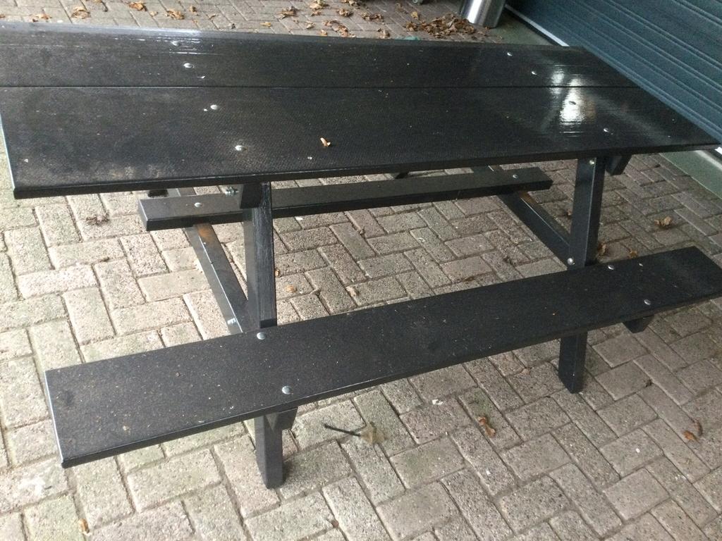 Nieuwe picknick tafel., Ophalen, Zo goed als nieuw, Rechthoekig, Hout