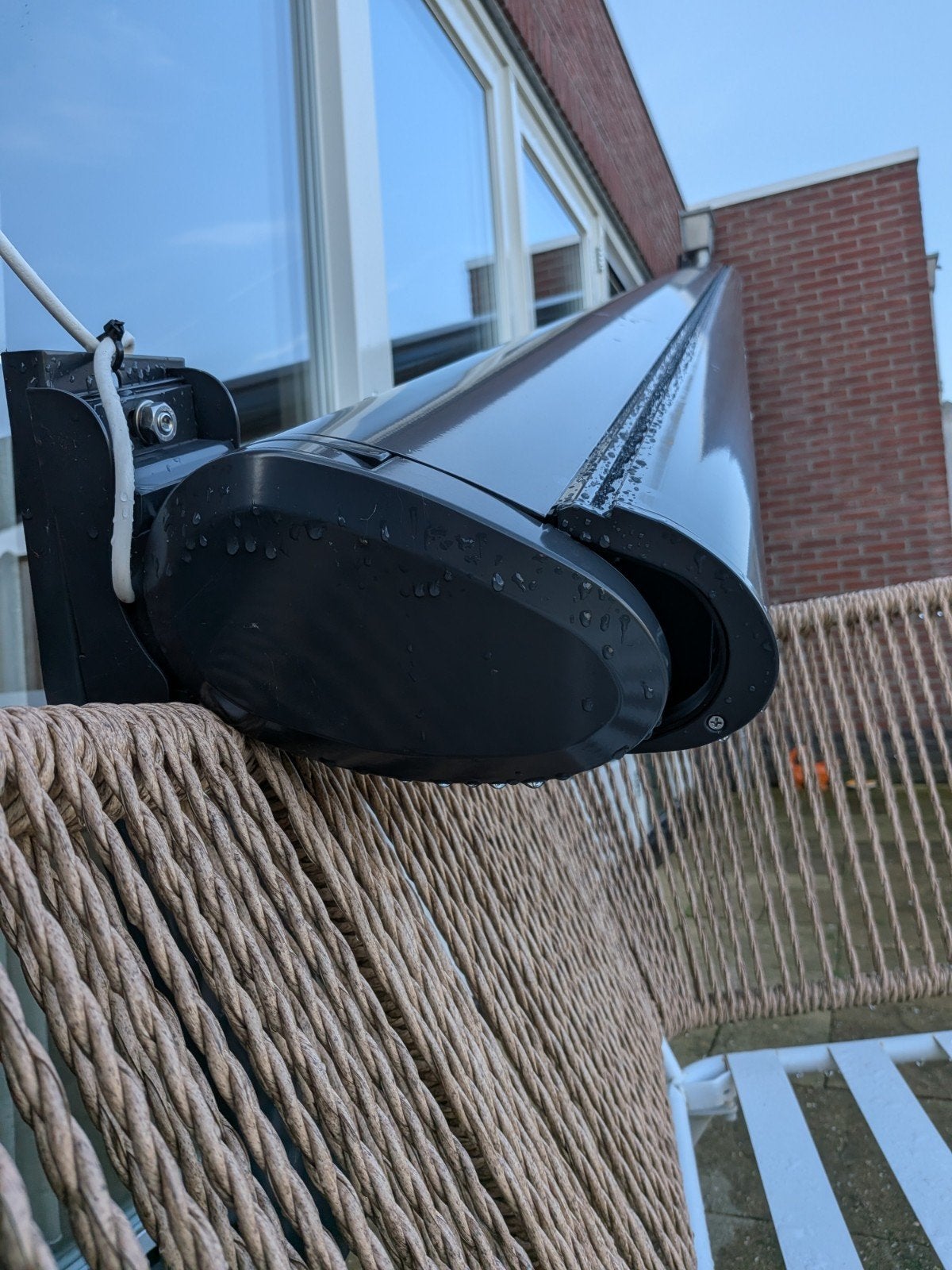 Knikarmscherm Allround Gaudi 300 - 500x300 cm- Stormschade, Tuin en Terras, Zonneschermen, Ophalen, Gebruikt, 450 cm of meer, Elektrisch