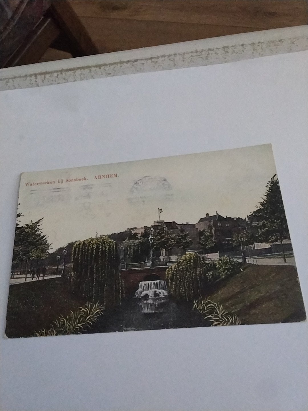 Oude ansichtkaart Waterwerken bij Sonsbeek, Arnhem (1930), Ophalen of Verzenden, 1920 tot 1940, Gelderland