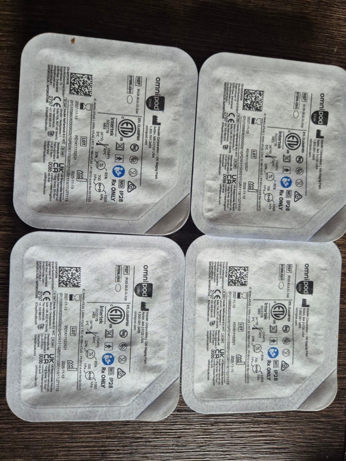 omnipod Dash 4 stuks, Diversen, Ophalen of Verzenden, Nieuw