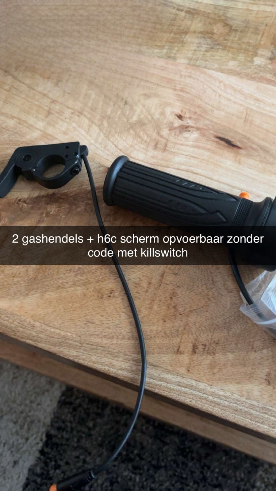 Gashendels + hc6 opvoerbaar zonder code met killswitch, Ophalen, Nieuw